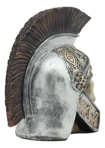 Praetorian Guard Roman Helmet Skull Statue 8.25"H Emperor Caesar Skull Figurine