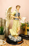 Ebros Byzantine Archangel Saint Gabriel with Brass Name Plate Wooden Base 12"H