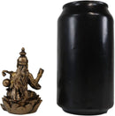 Ebros Vastu Hindu Goddess Saraswati Seated On Lotus Playing Veena Guitar Statue