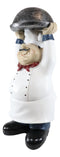 Ebros Master Bistro Chef Holding Melting Dome Tray Welcome Figurine 14"Tall - Ebros Gift