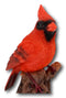 Ebros Cardinal Perching on Branch with Motion Activated Bird Sound Figurine