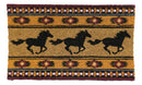 Southwest Patterns Running Horses Coir Coconut Fiber Floor Mat Doormat 29"X17"