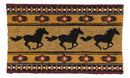 Southwest Patterns Running Horses Coir Coconut Fiber Floor Mat Doormat 29"X17"