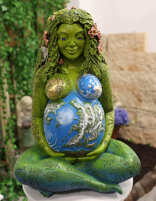 Ebros 24" Tall Millennial Gaia Mother Earth Goddess Statue by Oberon Zell (XL) - Ebros Gift