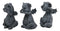 Whimsical Dragon Hatchlings See Hear Speak No Evil Baby Dragons Statue Set Of 3