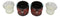 Set Of 2 Western Cowgirl Love Heart Scrollwork Faux Leather Votive Candle Holder