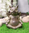 Zen Yoga Flying Pig Angel Hog Heavens Meditating In Lotus Pose Rustic Statue