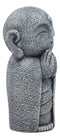 Ebros Japanese Buddha Happy Jizo Monk With Hands Clasped In Prayer Mini Statue 4.5"H