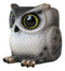 Whimsical Great Horned Owl Owlet Baby Stationery Pen Make Up Brush Holder Statue