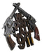 Ebros 11.5"W Wild West We Dont Call 911 Dual Six Shooter Guns With Bullets Wall Decor