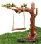 Ebros Enchanted Fairy Garden Swing Miniature Willow Tree Mushroom Swing Figurine 8"H