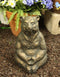Ebros Aluminum Metal Whimsical Meditating Yoga Bear Garden Statue Rustic Wildlife Western Cabin Lodge Zen Bears Decor Figurine (Buddha Tao)