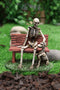 Ebros Old Man and A Dog Love Never Die Skeleton Resin Home Decor Figurine