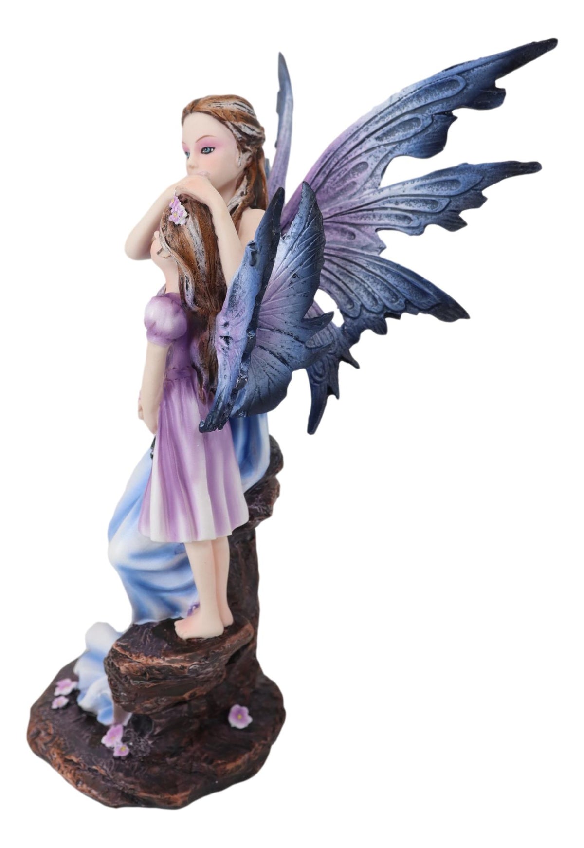 Ebros Motherhood Maternity Fairy Mother Fixing Flower Girl Daughter Hair Figurine 8"H