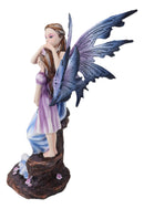 Ebros Motherhood Maternity Fairy Mother Fixing Flower Girl Daughter Hair Figurine 8"H