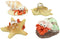 Ebros Starfish Octopus and Hermit Crabs Small Miniature Figurines Set of 4