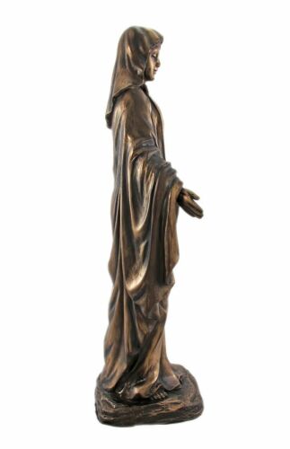 10 Inch Lady Madonna Robed Religious Resin Statue Figurine
