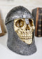 Ebros Gift Medieval Knight Skull Figurine 6.25" Height
