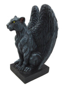 Ebros Gift Winged Moon Eyed Jaguar Gargoyle Night Crawler Figurine 6.5" Tall