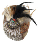 Southwestern Indian Dreamcatcher Feathers And Sun Medallion Decorative Box