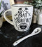 Wicca Occult Magic Bat Brew Spell Cauldron Porcelain Coffee Mug And Spoon Set