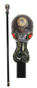 Ebros Steampunk Robotic Kraken Cthulhu Octopus Swagger Stick Cane Staff 38" Long Decorative Costume Prop Victorian Industrial Sci Fi Decor Collectible Figurine NOT for Medical Walking Assistance