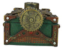Steampunk Mechanical Gears Design Secret Jewelry Box With Navigational Compass
