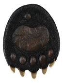 Rustic Large Black Bear Paw With Claws Fruit Platter Candy Treat Bowl Plate 12"W
