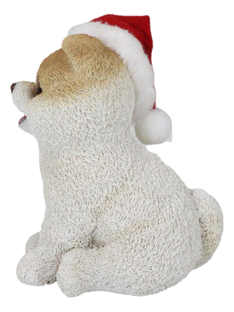 Christmas Boo The World's Cutest Pomeranian Dog Statue Pet Pal Dogs Collectible