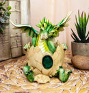 May Birthstone Dragon Egg Statue 4.75"Tall Green Emerald May Birthstone Gem