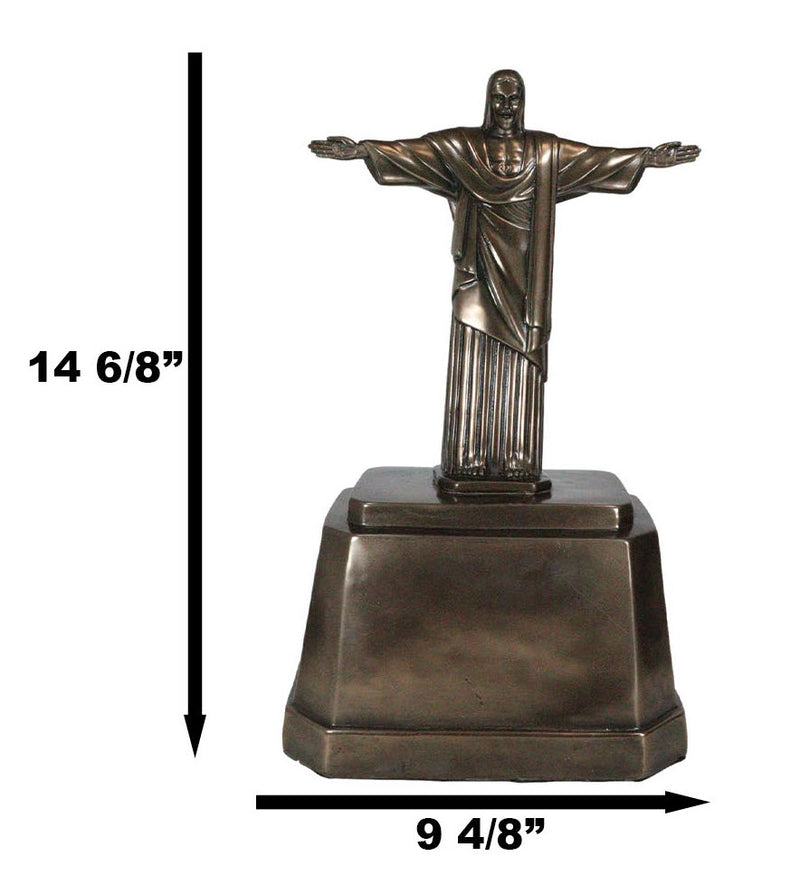 Brazil Corocovado Mountain Landmark Christ The Redeemer Cremation Urn Figurine