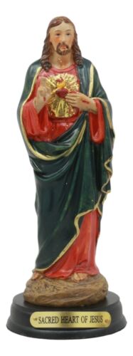 The Sacred Heart of Jesus Christ Statue 5" Holy Catholic Religious Figurine - Ebros Gift