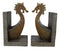 Nautical Marine Scandinavian Viking Fjord Dragon Longship Prow Ship Bookends Set