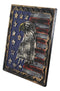 Western Patriotic USA Flag With Bald Eagle Pride of America Wooden Wall Decor