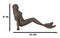 Ebros Gift 16.25" Long Nautical Siren Mermaid Leaning Back Cast Iron Rustic Vintage Finish Shelf Sitter Statue Ocean Goddess Princess Coastal Beach Under The Sea Mermaids Decorative Accent