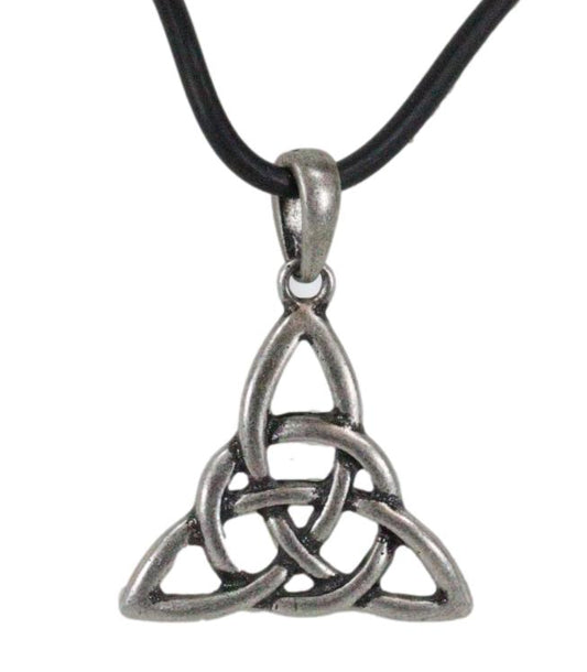 Celtic Trinity Tribal Knotwork Pendant Medallion Necklace Accessory Jewelry