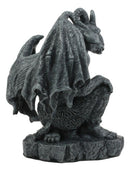 Ebros Winged Guardian Baphomet Sabbatic Goat Gothic Gargoyle Statue Faux Stone