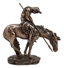 Ebros The End of Trail Bronze Finish Native American Indian Warrior Collectible Figurine 7.5 H