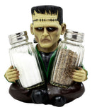 Halloween Dr Victor Frankenstein Monster Salt & Pepper Shakers Holder Figurine