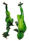 Ebros Gift Active Yoga Frog Couple Stretching Decorative Figurine Set