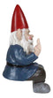 Rude Old Mr Gnome Dwarf Flipping The Bird Ledge Shelf Mantle Sitter Figurine