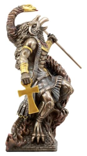 Ebros Gift Egyptian Horus Ra Rising with Fire Cobra Statue Figurine - Ebros Gift