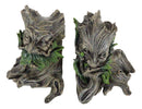 Ebros Celtic Forest Spirit Greenman Decorative Bookends Figurine Pair 5.5"H Set