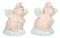 Ceramic When Pigs Fly Angel Pig Couple On Clouds Kissing Salt And Pepper Shakers