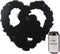 Ebros Our Love is Eternal Skeleton Lovers on Black Rose Wreath Wall Sculpture