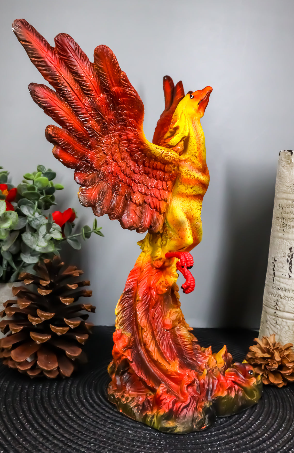 Ebros Fawkes Resurrection of The Phoenix Fire Bird Statue Symbol of Transformation and Rebirth Figurine - Ebros Gift