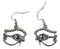 Ancient Egyptian Theme Eye Of Horus Silver Colored Stud Earrings Pair Accessory