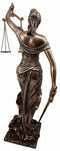 Ebros Large Greek Lady Goddess Of Justice La Justica Dike Bronzed Resin Figurine 18"H