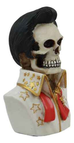 Ebros Aloha From Hawaii Mini Skeleton Skull King of Rock Collector Figurine