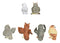 Owls of The World Colorful Nocturnal Birds In Multiple Poses Mini Figurine Set
